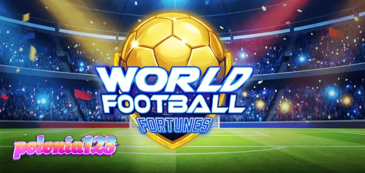 Tampilan visual slot World Football Fortunes dengan tema stadion sepak bola